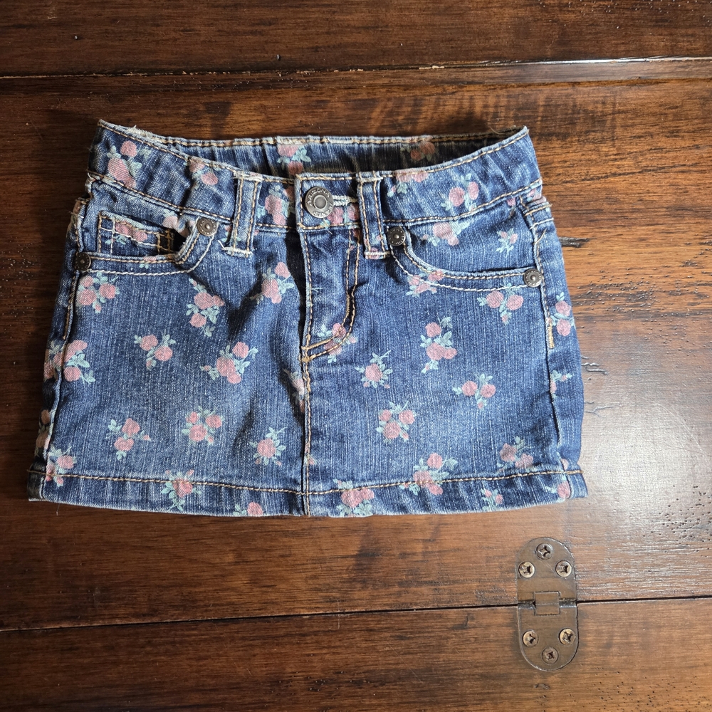 Arizona Jean Company Blue Floral Kids Skirt